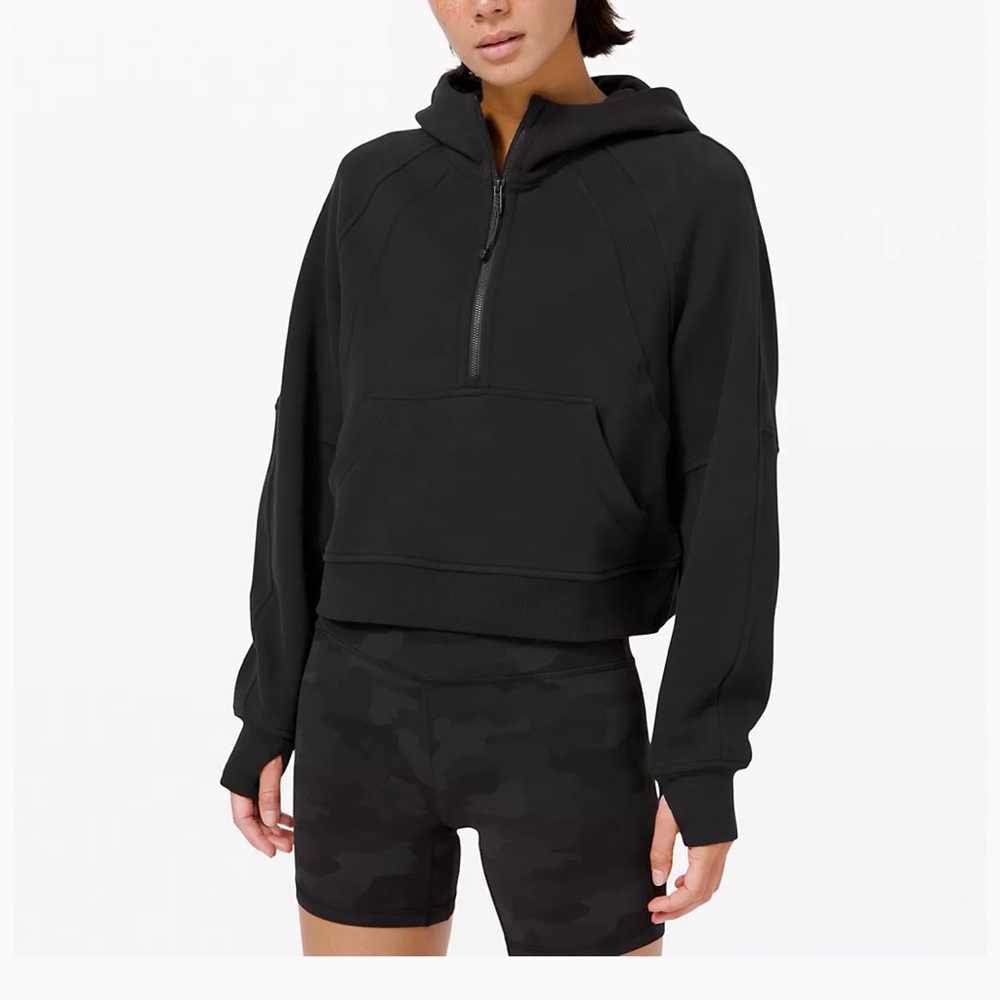 Lululemon Scuba Oversized 1/2 Zip Hoodie **black**